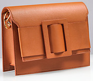 Clutch with detachable strap